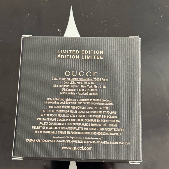 NIB Gucci Limited Edition Cream and Powder Quad Eye Palette in Festive Glow - Picture 2 of 2